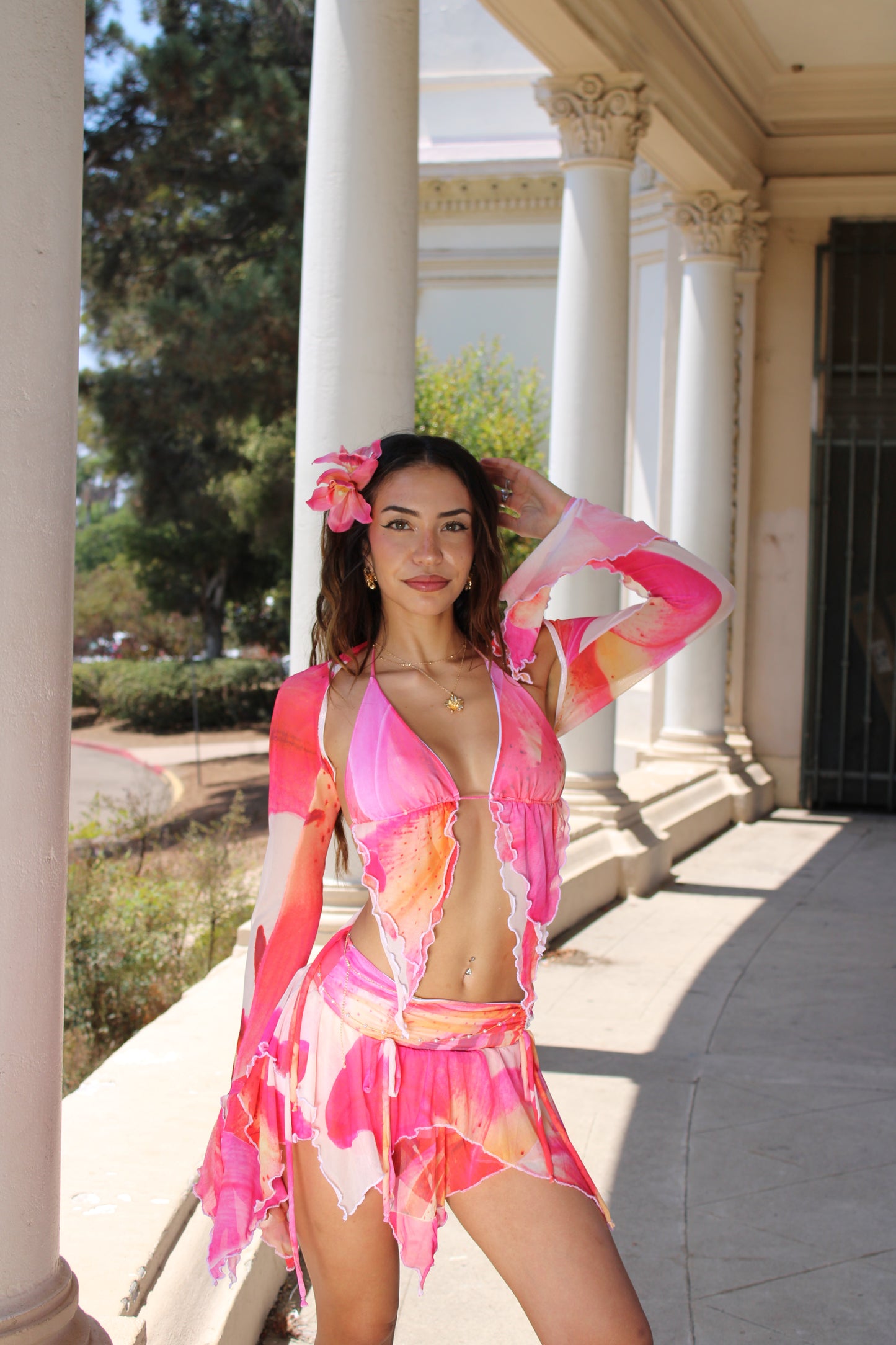HIBISCUS SUNSET (SLEEVES ONLY) - MADE2ORDER