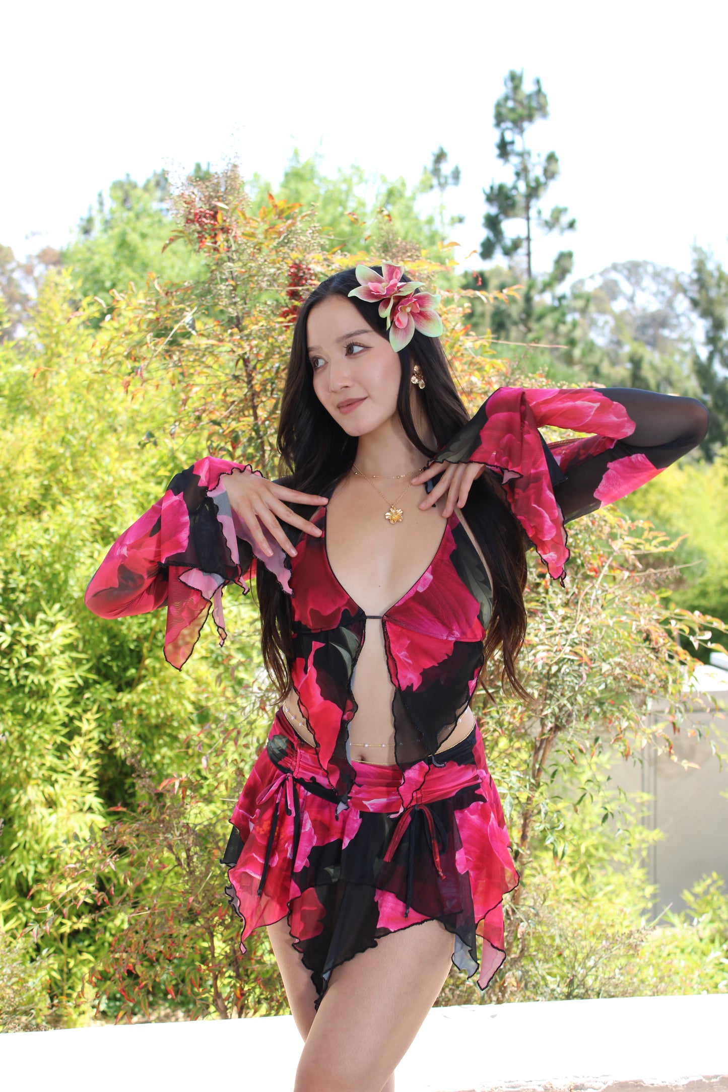 OBSIDIAN BLOOM (SKIRT ONLY) - MADE2ORDER