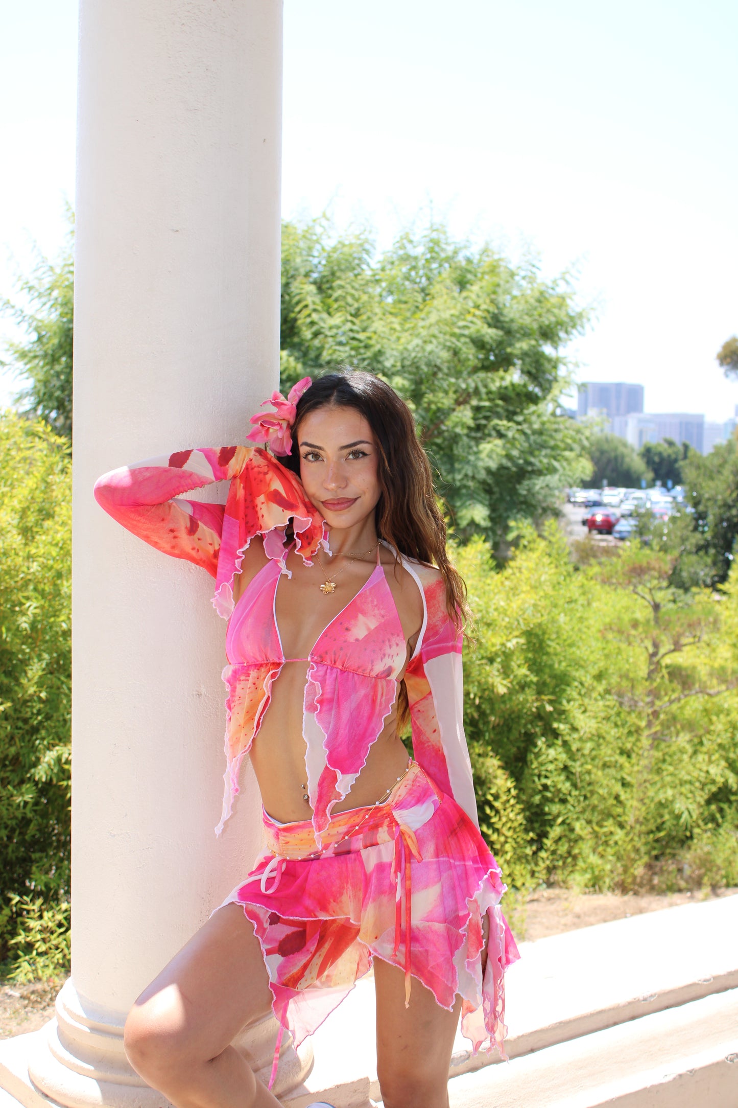 HIBISCUS SUNSET (SLEEVES ONLY) - MADE2ORDER